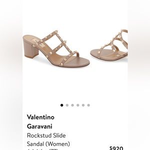 Valentino Garavani rockstud slide sandal